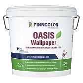 Краска моющаяся Finncolor Oasis Wallpaper глубокоматовая база C бесцветная 2,7 л Краска моющаяся Finncolor Oasis Wallpaper глубокоматовая база C бесцветная 2,7 л