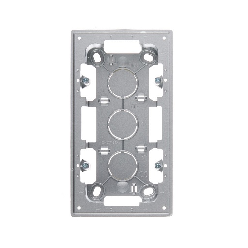 Коробка монтажная Simon 24 Harmonie двухместная накладная алюминий (2400752-033) Коробка монтажная Simon 24 Harmonie двухместная накладная алюминий (2400752-033)