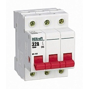 Выключатель-разъединитель Dekraft ВН-102 3P 32А 400 В на DIN-рейку (17010DEK)