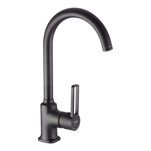 Смеситель для кухни Tokito Kudo черный с высоким изливом однорычажный (TOK-KUD-1013)