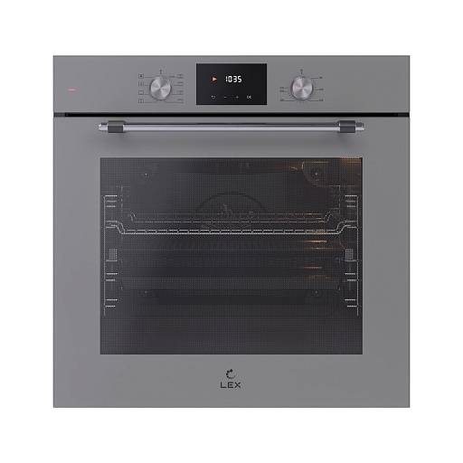 Духовой шкаф электрический встраиваемый Lex EDP 680 GR MAX 595 мм серый (TRFE100013)