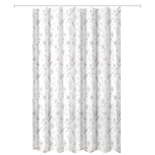 Штора для ванны Master House Ботаника 2000х1800 мм PEVA серая (75275) Штора для ванны Master House Ботаника 2000х1800 мм PEVA серая (75275)