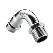 Отвод Valtec d28 мм х 3/4 НР(ш) 90° нержавеющая сталь (VTi.957.I.002805) Отвод Valtec d28 мм х 3/4 НР(ш) 90° нержавеющая сталь (VTi.957.I.002805)