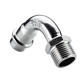 Отвод Valtec d28 мм х 3/4 НР(ш) 90° нержавеющая сталь (VTi.957.I.002805)