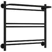 Полотенцесушитель водяной Сунержа ВСП-51П 600х600 мм лесенка с полкой черный