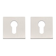 Ключевина Lavelly тонкая квадратная розетка матовый никель/хром (990339) Ключевина Lavelly тонкая квадратная розетка матовый никель/хром (990339)