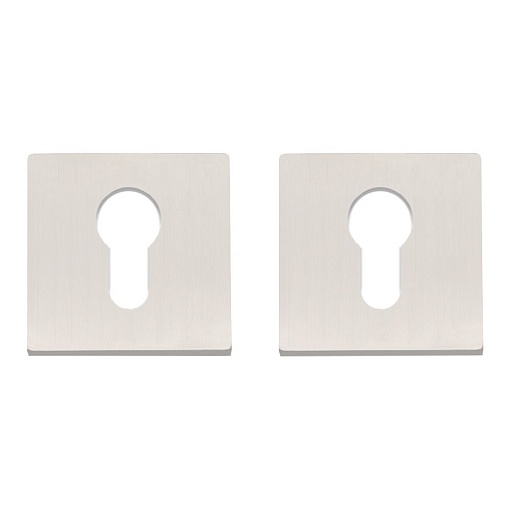 Ключевина Lavelly тонкая квадратная розетка матовый никель/хром (990339)