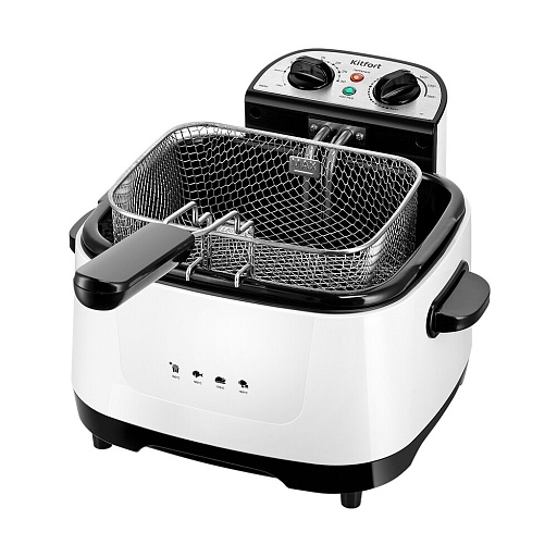 Фритюрница Kitfort КТ-6239 белая/черная