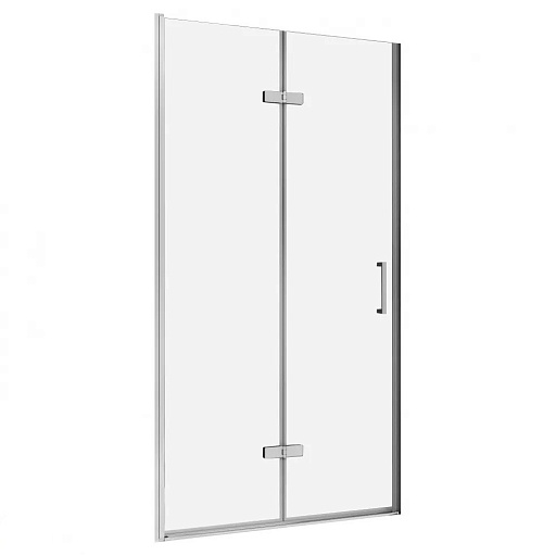Душевая дверь Abber Zart стекло прозрачное 100х195 см профиль хром 6 мм складная (AG08100P)