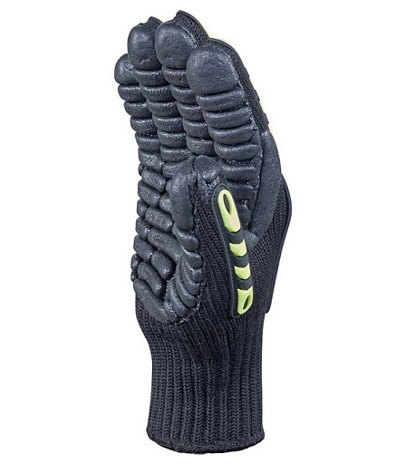 Перчатки 7 нитей неопреновое покрытие виброзащитные Delta Plus черные 10 (XL) (VV904JA10)