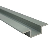 Омега-профиль алюминиевый 3 м 1 мм серый RAL 7035 Омега-профиль алюминиевый 3 м 1 мм серый RAL 7035
