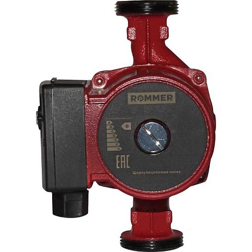 Циркуляционный насос для систем отопления Rommer 32/80 DN32 подъем 8 м 180 мм с гайками (RCP-0002-3281801)
