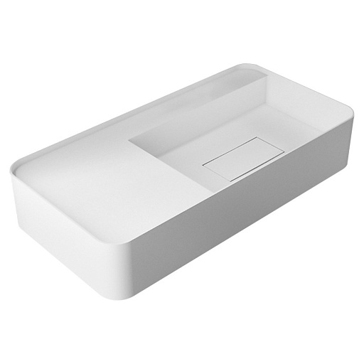 Раковина Abber Stein 120 см подвесная белая матовая (AS2627-1.2)