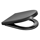 Сиденье для унитаза Berges Uno Black SO дюропласт с микролифтом Сиденье для унитаза Berges Uno Black SO дюропласт с микролифтом