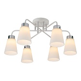 Люстра потолочная Schaffner Fattore E27 240 Вт 20 кв.м (4555-6 WH-CR) Люстра потолочная Schaffner Fattore E27 240 Вт 20 кв.м (4555-6 WH-CR)
