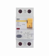 УЗО IEK Karat ВД1-63 32А 1P+N тип AC 30 мА 4,5 кА (MDV10-2-032-030)