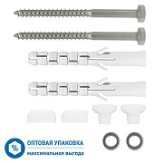Набор для крепления унитаза 10-20 мм с нержавеющим шурупом Hard-Fix (50 шт.) Набор для крепления унитаза 10-20 мм с нержавеющим шурупом Hard-Fix (50 шт.)