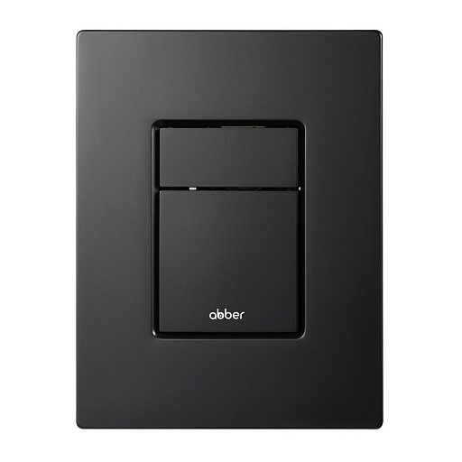 Клавиша смыва для инсталляций Abber пневматическая черная матовая (AC0123MB)
