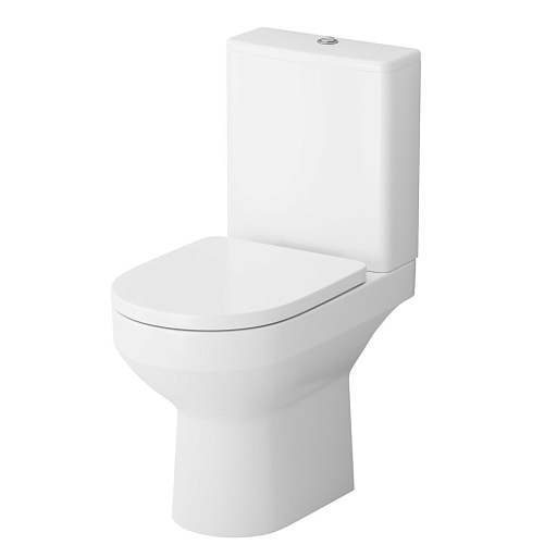 Унитаз-компакт AM.PM Spirit 2.0 безободковый с горизонтальным выпуском с сиденьем дюропласт микролифт белый (C708600SC) Унитаз-компакт AM.PM Spirit 2.0 безободковый с горизонтальным выпуском с сиденьем дюропласт микролифт белый (C708600SC)