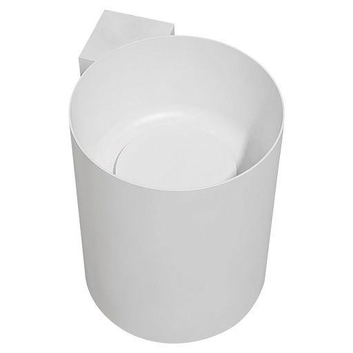 Раковина Abber Stein 42 см подвесная белая матовая (AS2625)