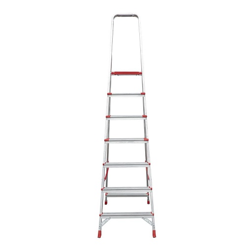 Стремянка алюминиевая 8 ступеней 80-130 мм 1,73 м Новая высота Стремянка алюминиевая 8 ступеней 80-130 мм 1,73 м Новая высота