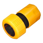 Соединитель 3/4 для поливочного шланга Вихрь пластиковый с аквастопом (73/7/2/18) Соединитель 3/4 для поливочного шланга Вихрь пластиковый с аквастопом (73/7/2/18)