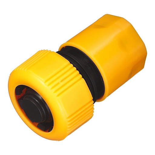Соединитель 3/4 для поливочного шланга Вихрь пластиковый с аквастопом (73/7/2/18) Соединитель 3/4 для поливочного шланга Вихрь пластиковый с аквастопом (73/7/2/18)