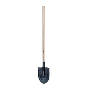 Лопата штыковая Вектор-Групп рельсовая сталь с ребрами жесткости с деревянным черенком 1500 мм (ЛКО-1371)