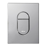 Клавиша смыва для инсталляций Abber пневматическая хром глянцевый (AC0124)