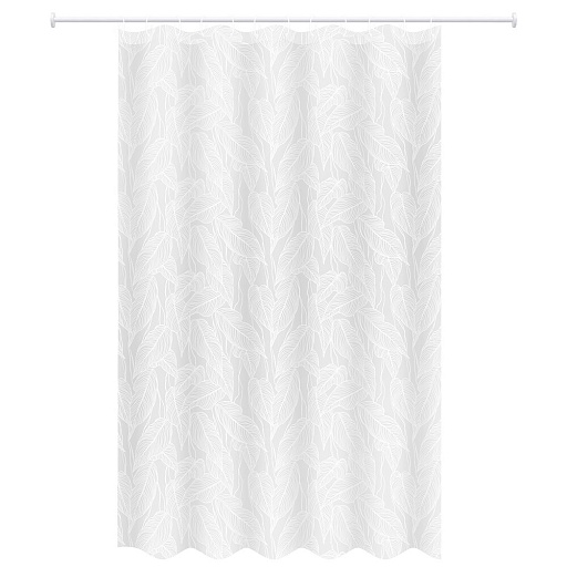 Штора для ванны Master House Бенджамина 2000х1800 мм PEVA белая (75416)