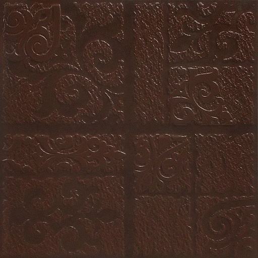 Клинкерная плитка Керамин Каир 4Д рельеф коричневая 298x298x8 мм (15 шт.=1,33 кв.м)