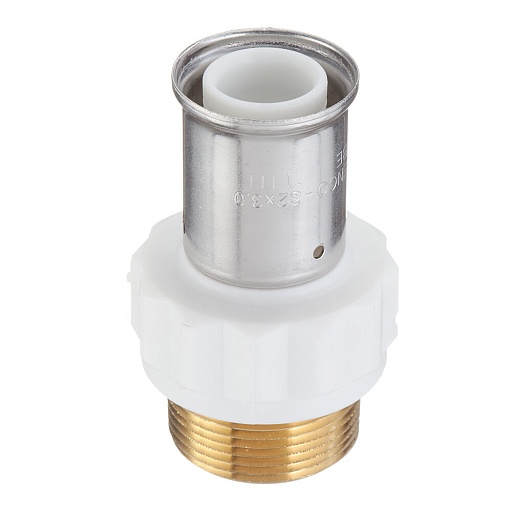 Муфта Henco (17PKW-3207) 32(пресс) х 1 1/4 НР(ш) белая PVDF Муфта Henco (17PKW-3207) 32(пресс) х 1 1/4 НР(ш) белая PVDF