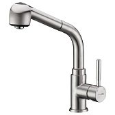 Смеситель для кухни WasserKraft Wern сатин с высоким изливом с вытяжной лейкой однорычажный (4266)