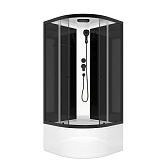 Душевая кабина Domani-Spa Delight Slim 90х90х218 см стекло прозрачное 4 мм с высоким поддоном полукруг Душевая кабина Domani-Spa Delight Slim 90х90х218 см стекло прозрачное 4 мм с высоким поддоном полукруг