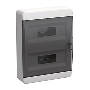 Щит распределительный навесной IEK Tekfor ЩРН-П-24 пластиковый IP41 385х290х102 мм 24 модуля прозрачная дверь