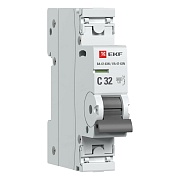 Автоматический выключатель EKF PROxima ВА 47-63N 1P 32А тип С 6 кА 230 В на DIN-рейку (M636132C)