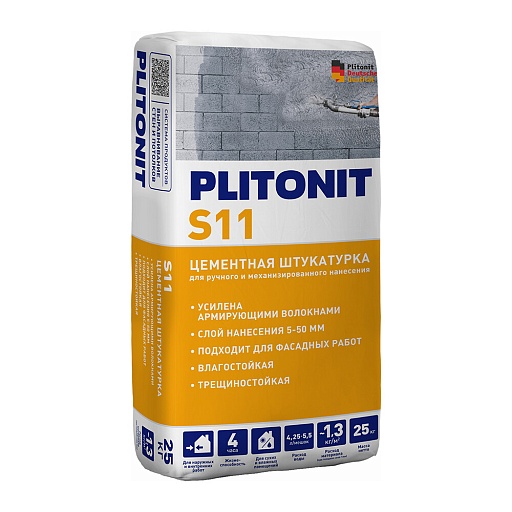 Штукатурка цементная Plitonit S11 25 кг Штукатурка цементная Plitonit S11 25 кг