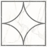 Керамогранит Керамогранит LB Ceramics Каррара Геометрия белый 450х450х8 мм