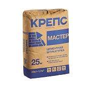 Штукатурка цементная Крепс Мастер 25 кг Штукатурка цементная Крепс Мастер 25 кг