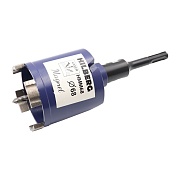 Коронка алмазная Hilberg Laser Magnet (HMM68) по бетону 68 мм с хвостовиком SDS-plus Коронка алмазная Hilberg Laser Magnet (HMM68) по бетону 68 мм с хвостовиком SDS-plus