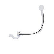 Сифон для ванны Wirquin 1 1/2х50 мм проточный полуавтомат с выпуском d70 мм с переливом с соединением 40/50 мм (30987200)