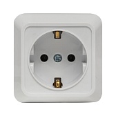 Розетка EKF Рим накладная белая (ENR16-028-10)