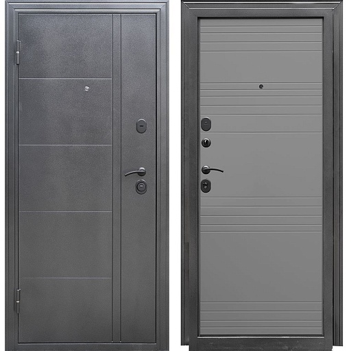 Дверь входная Форпост Олимп левая антик серебро - светло-серый 860х2050 мм