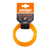 Леска для триммера Amigo квадрат 1,6 мм х 15 м оранжевая (70216)