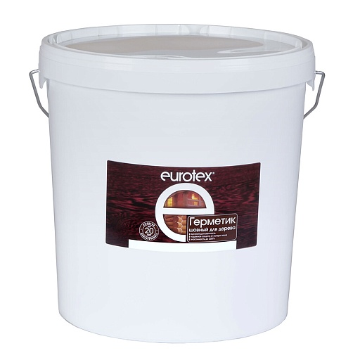 Герметик шовный для дерева Eurotex орех 25 кг