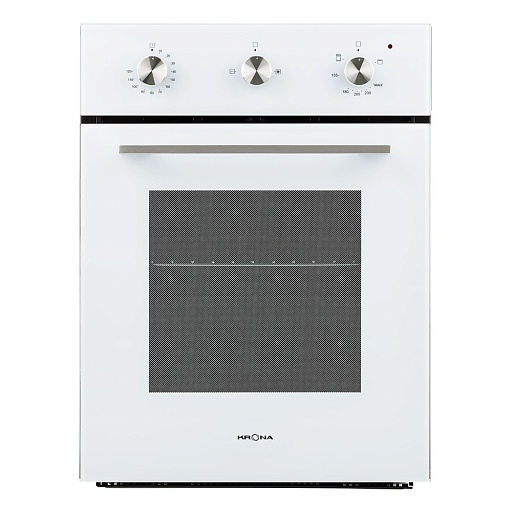 Духовой шкаф газовый встраиваемый Krona Stretto 45 WH 447 мм белый