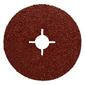 Круг фибровый шлифовальный по металлу Sait 125х22 мм P36 со шлицами