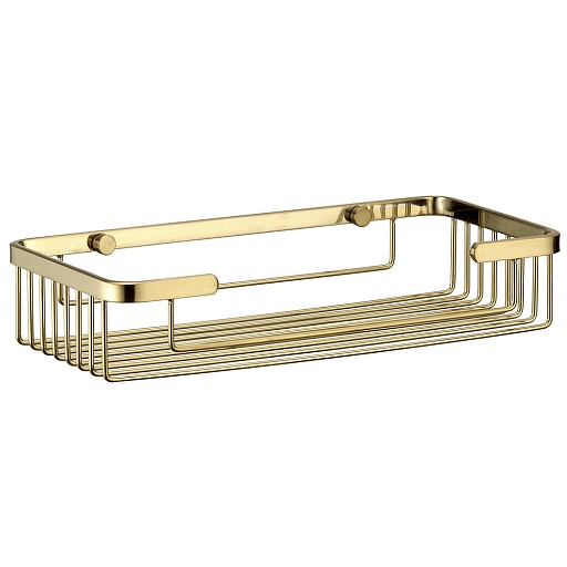 Полка для ванной WasserKraft 275х55х133 мм металл золото (K-722BG) Полка для ванной WasserKraft 275х55х133 мм металл золото (K-722BG)