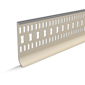 Плинтус ПВХ Идеал 100 мм темно-серый 2200 мм под линолеум