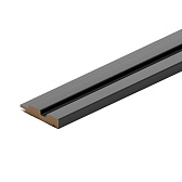 Профиль финишный для панелей 77х16х2700 мм black lead рейка Профиль финишный для панелей 77х16х2700 мм black lead рейка